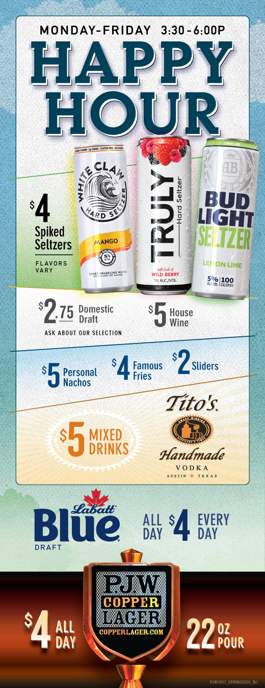 P.J. Whelihan's Beer Specials - Every Day of the Week - Ask your server